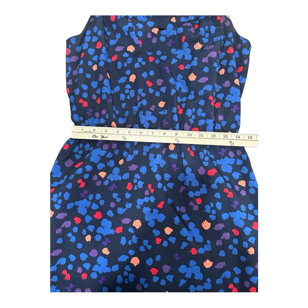 LOFT Blue Multicolor Dress A line size 4 - Picture 2 of 7